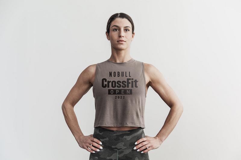 Nobull WoCrossfit Open<Sup>®</Sup> 2022 Muscle Tank Women's Tanks Beige | USA A2249H